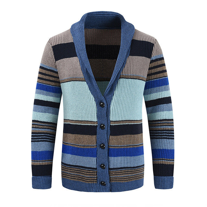Cardigan Retrô Listras Coloridas