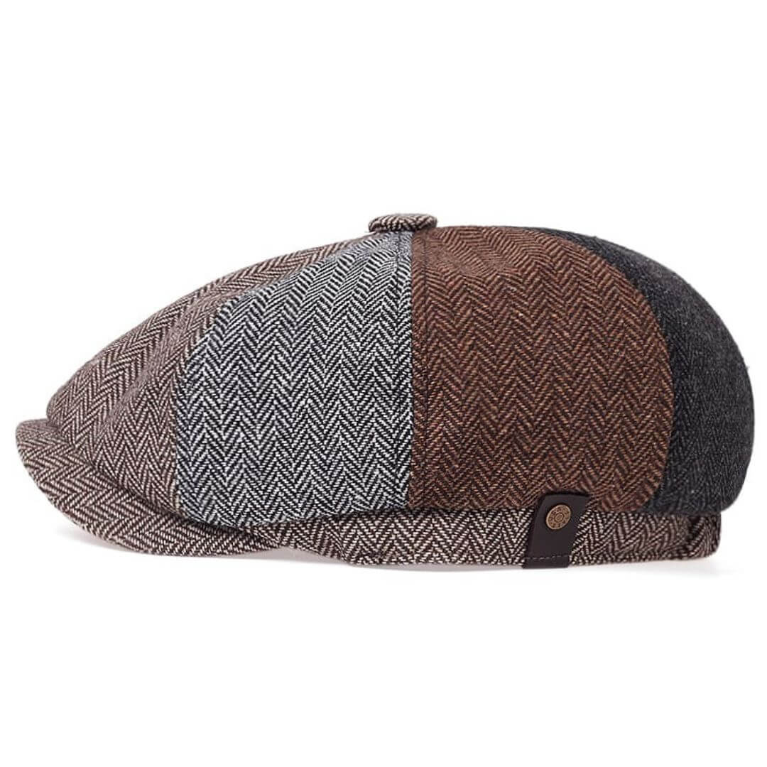 Flat Cap Patchwork Premium