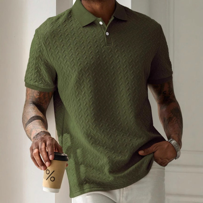 Camisa Polo Textura Relevo