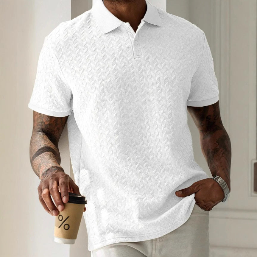 Camisa Polo Textura Relevo