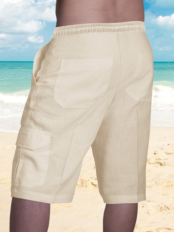 Bermuda Masculina Linho Natural