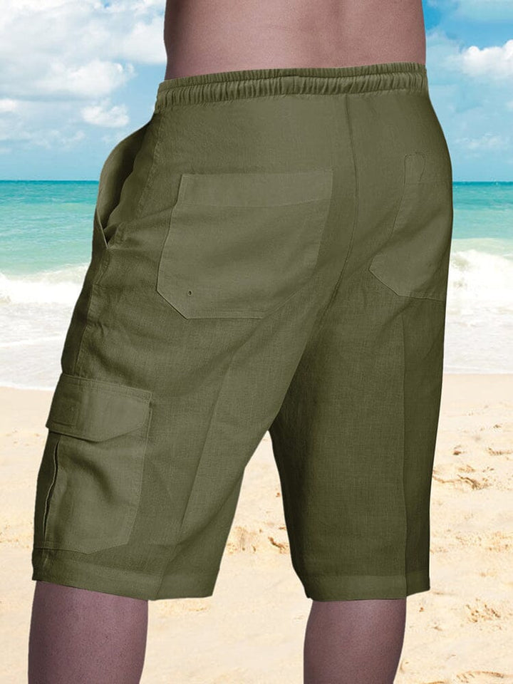 Bermuda Masculina Linho Natural