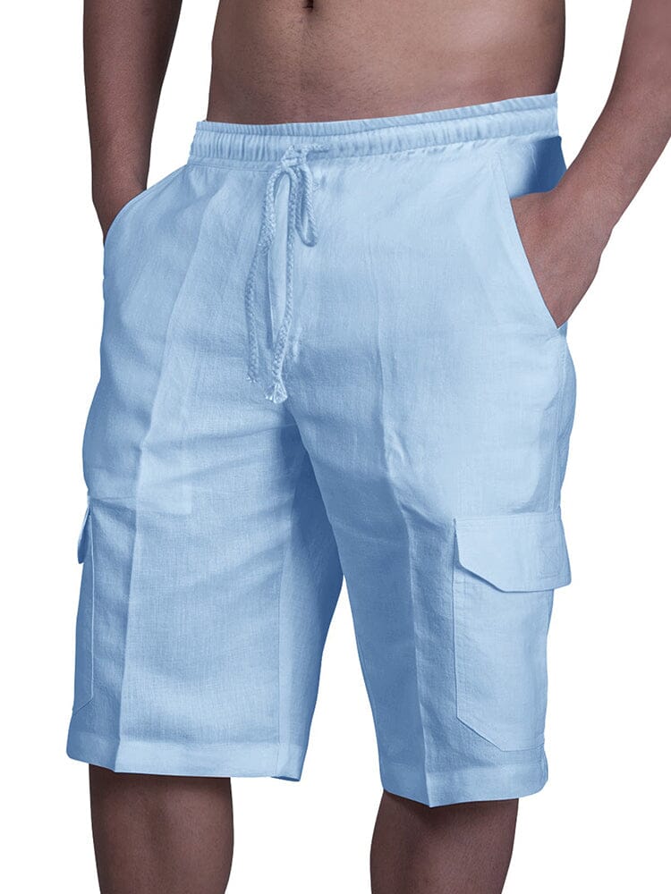 Bermuda Masculina Linho Natural