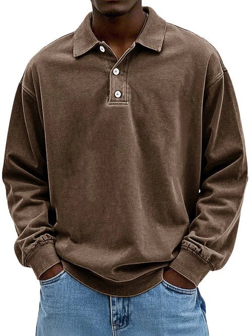 Camisa Polo Manga Longa Oversized