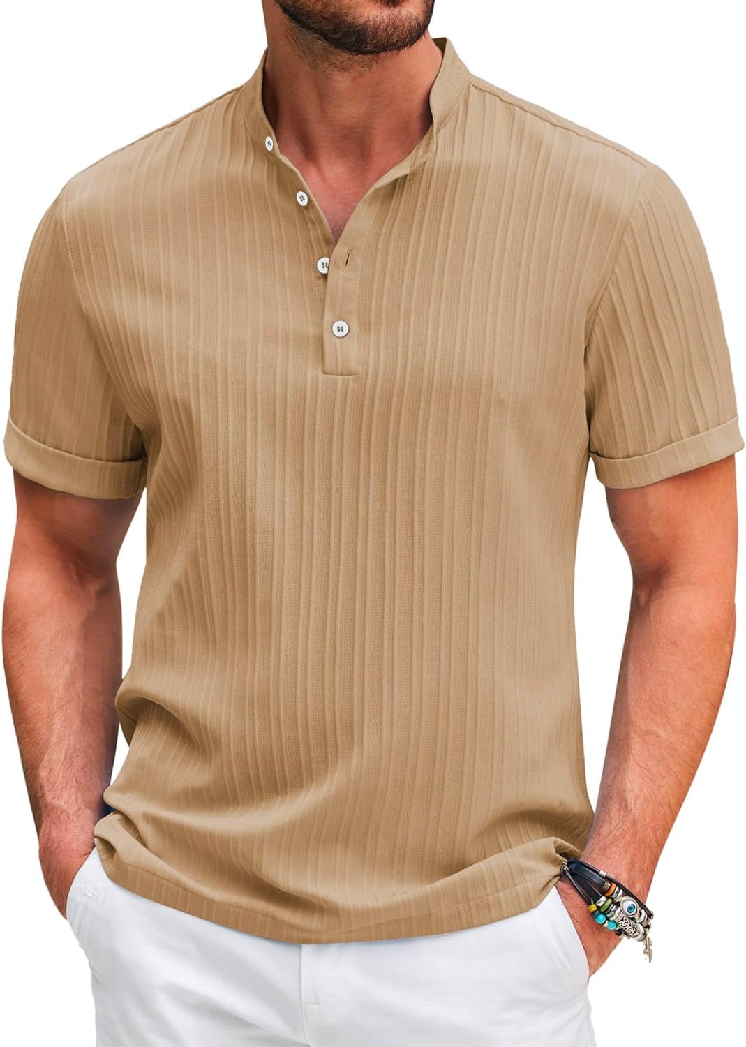 Camisa Polo Plissada