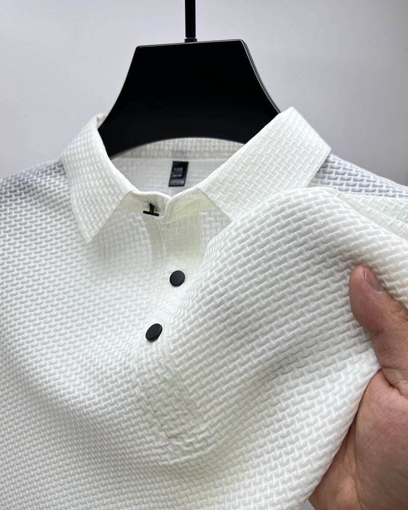 Camisa Polo Textura Cestaria