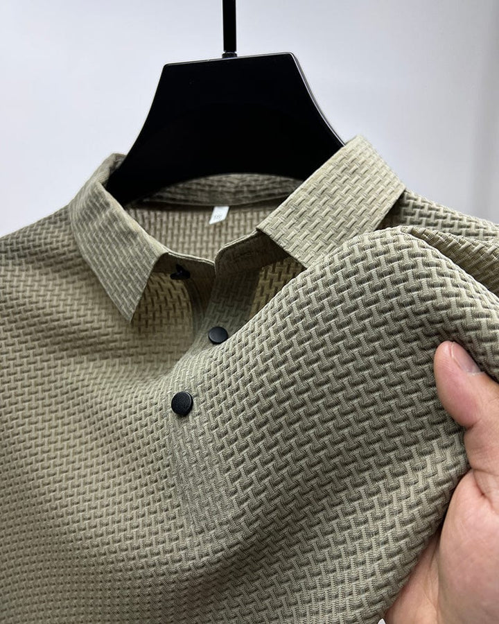 Camisa Polo Textura Cestaria