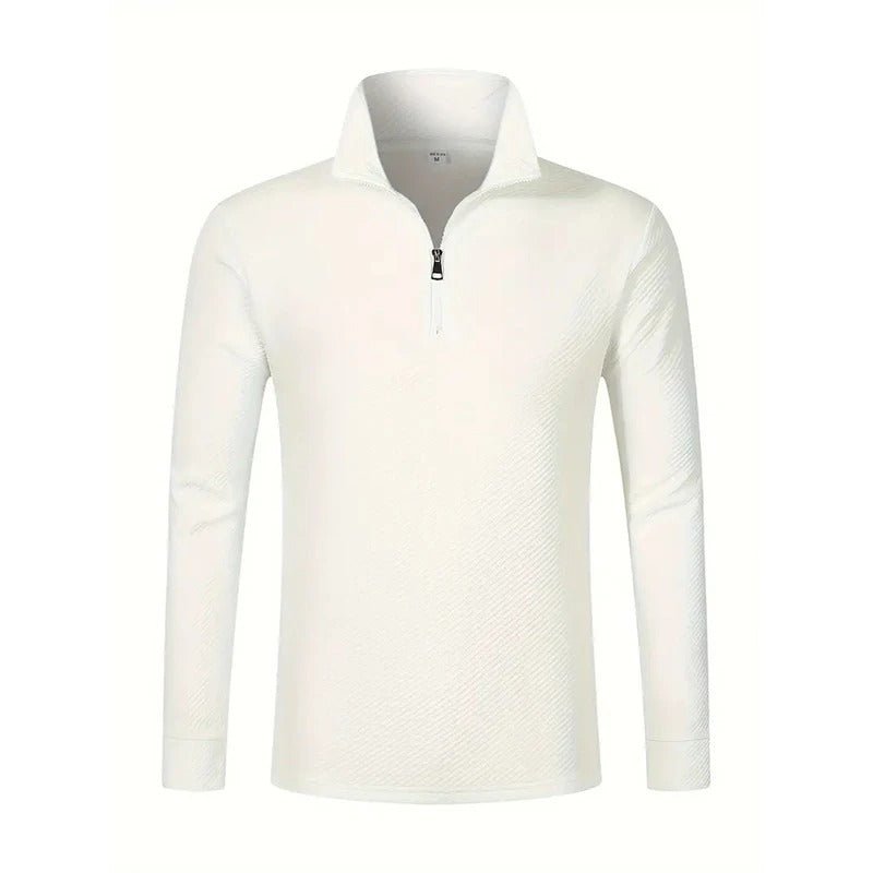 Camisa Polo Manga Longa com Zíper