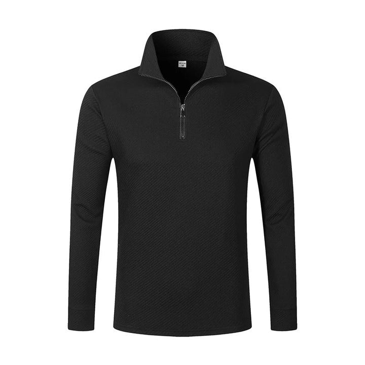 Camisa Polo Manga Longa com Zíper
