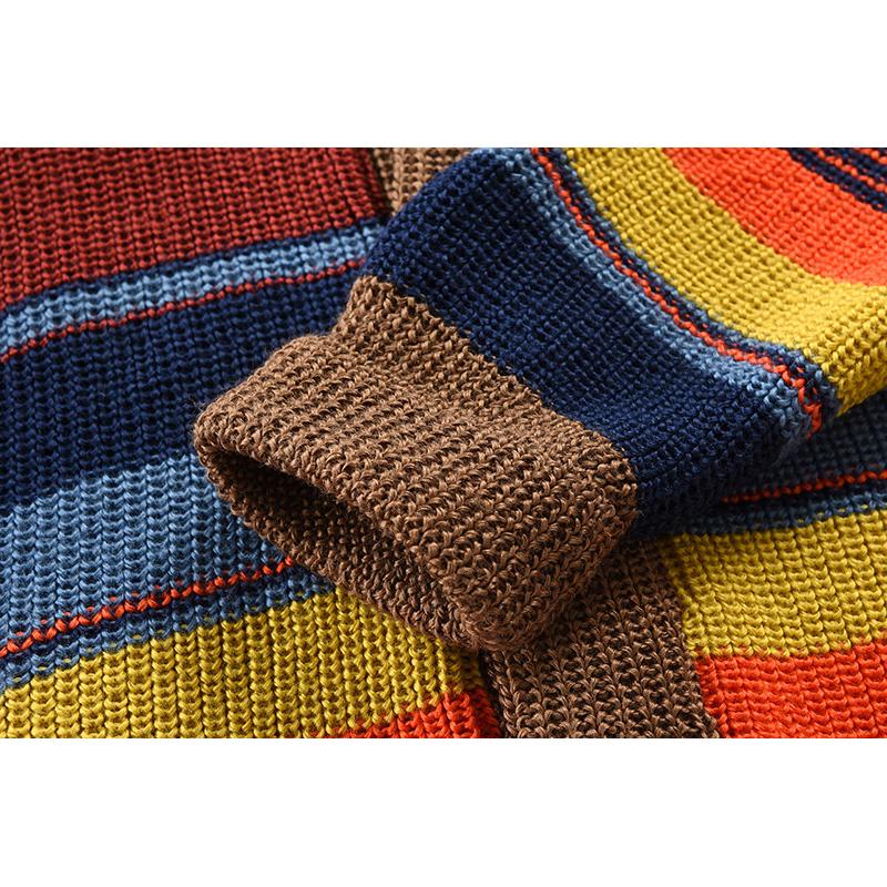 Cardigan Retrô Listras Coloridas