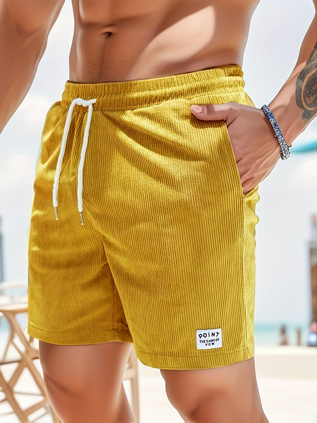 Bermuda Veludo Cotelê Estilo Surf